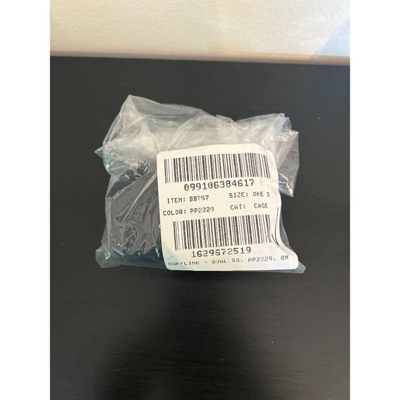 J Crew Sterling silver oval cuff links BB757 Flaw - Picture 5 of 5